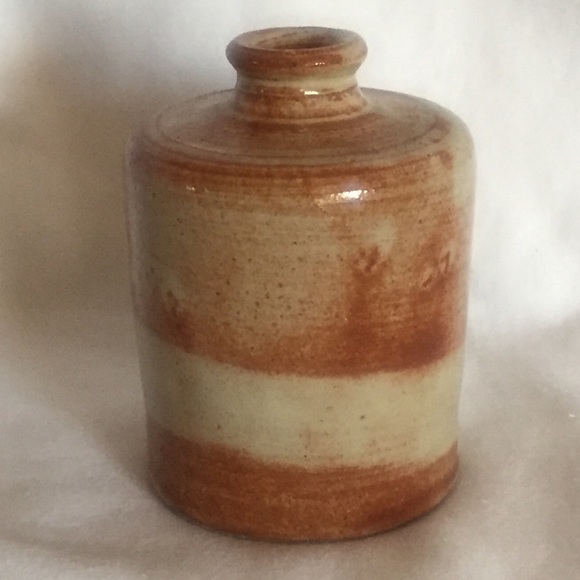 Other - Small Vintage Pottery Jug Vase Red & Cream Colour